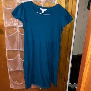 Time and Tru Teal Dress